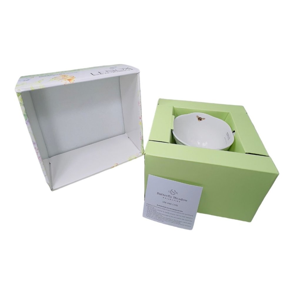 Lenox Butterfly Meadow Monarch Cup and Saucer Set New in Box - Picture 7 of 12